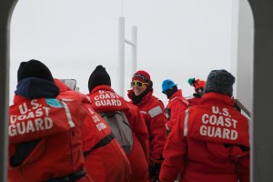 Caroline Guilmette and the science party waiting to go
